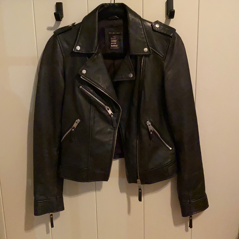 LIKE NEW! Leather Moto Jacket!